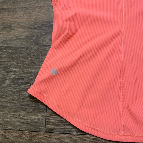 Lululemon Base Pace Ribbed Tank Top - Raspberry Cream - Picture 11 of 12